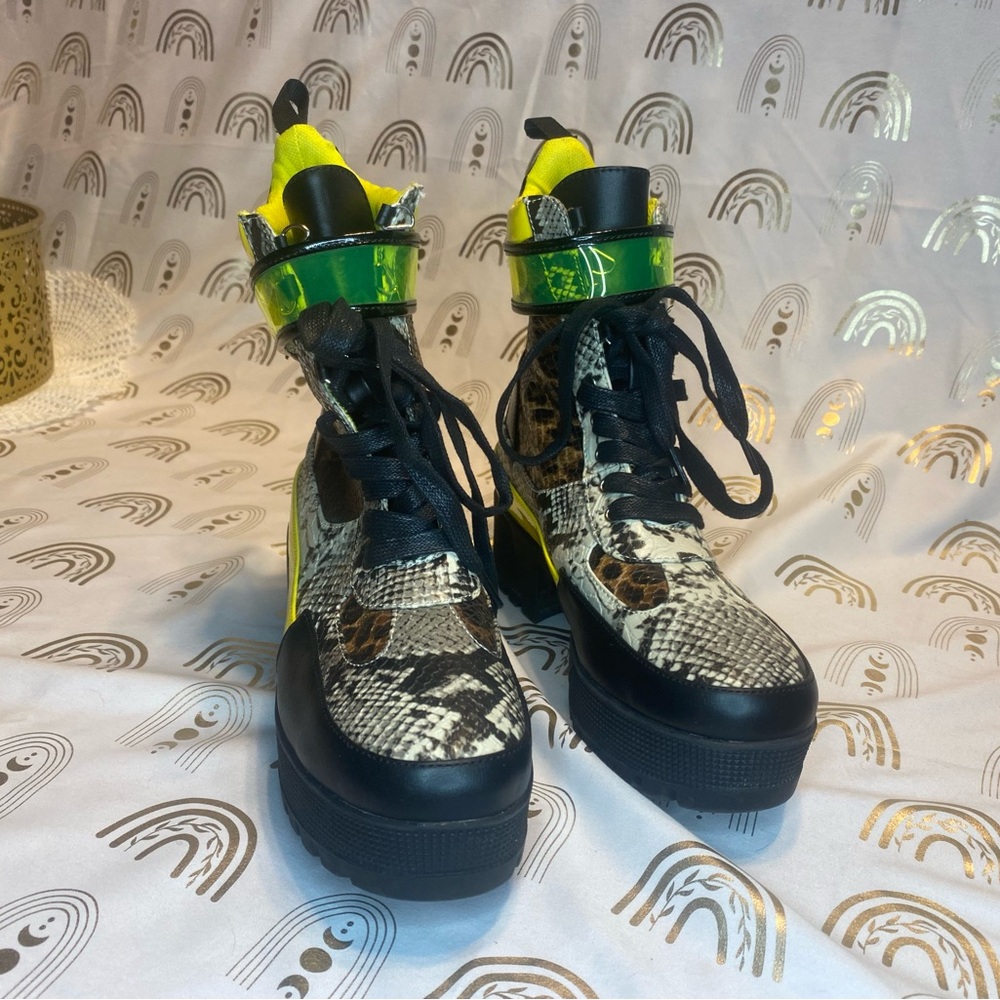 Fashion Nova Bright Yellow Sneakers
